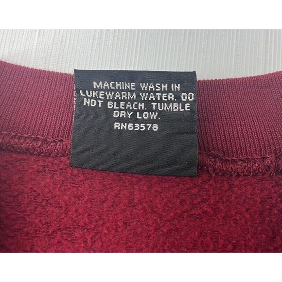 1995 Abbey Press Glory To God In The Highest Men's XL Maroon Sweatshirt Vtg - Picture 6 of 11